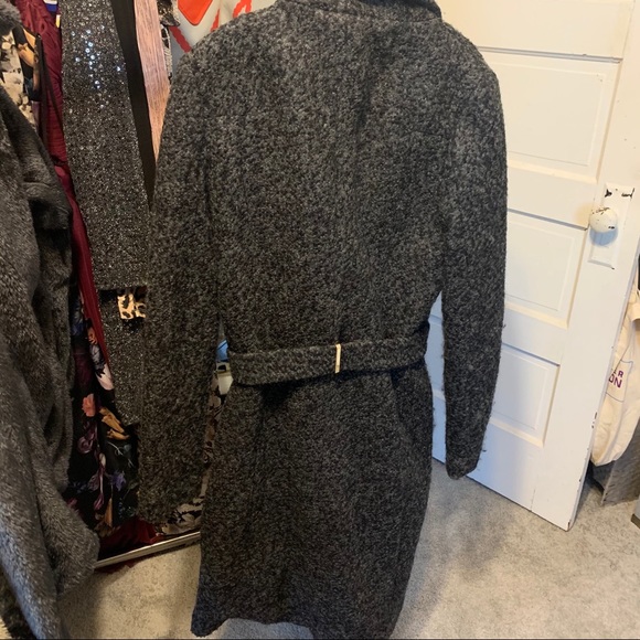 Belted Wool Blend Coat - Picture 7 of 10